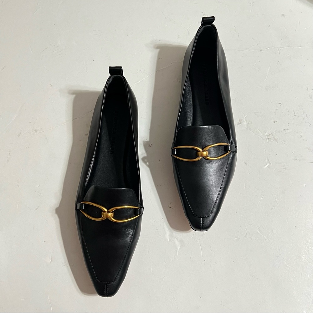 VERONICA BEARD Champlain Black Chain Flat - image 4